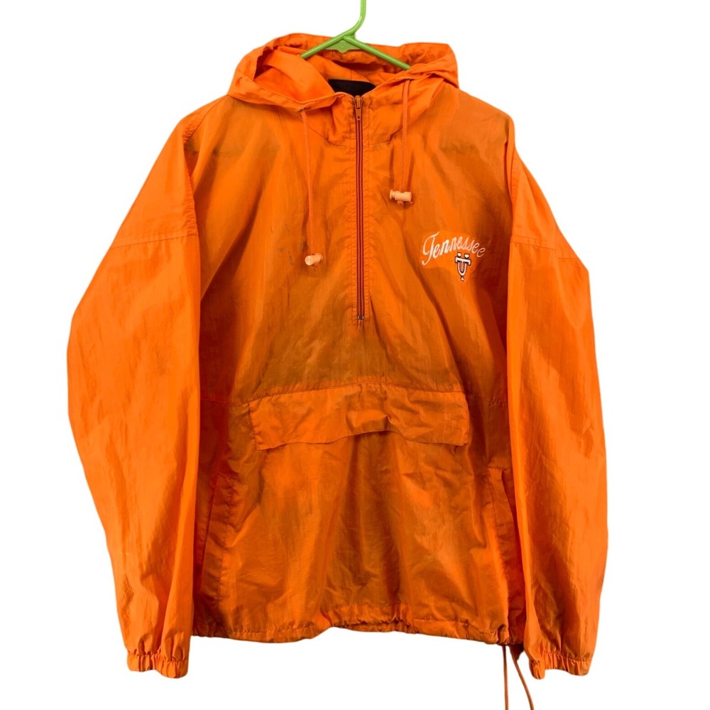 Tennessee Volunteers NCAA Orange Pullover Anorak Windbreaker Jacket Men's Sz XL